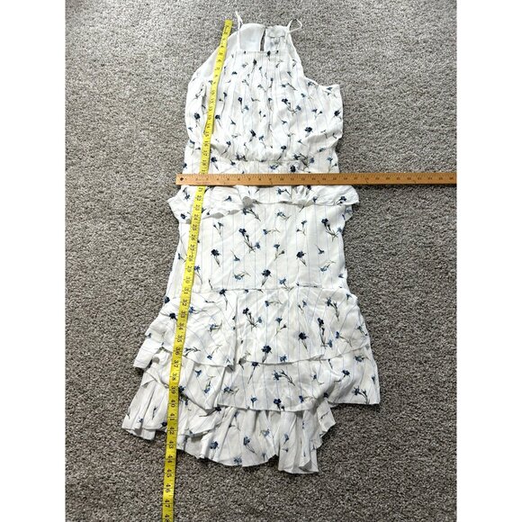 Joie Lamberta Women's Sz 10 White Floral Ruffled Dress - Picture 7 of 10
